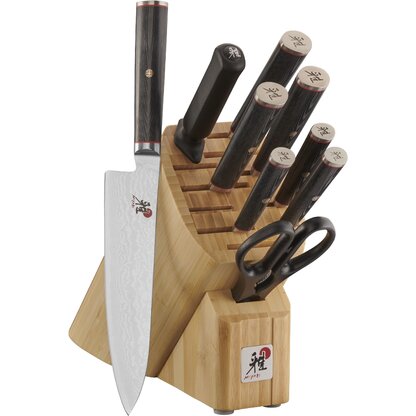 MIYABI KAIZEN II - 10-PC, KNIFE BLOCK SET, BLACK MATTE