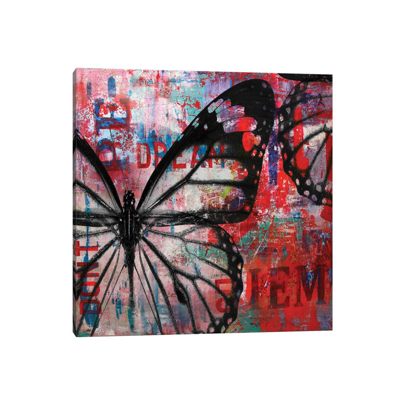 Butterfly IV by Micha Baker - Wrapped Canvas Painting, 66.04 cm H x 66.04 cm W x 3.175 cm D