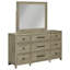 Ensemble de lit à baldaquin, commode et miroir Aason-107634106-110438221