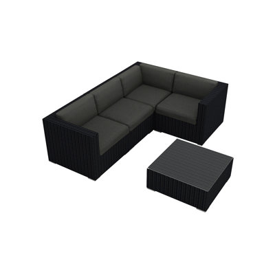 Suffern 4 - Person Modular Patio Conversation Set with Cushions