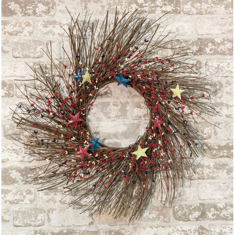 Faux Berry Twig 24'' Wreath