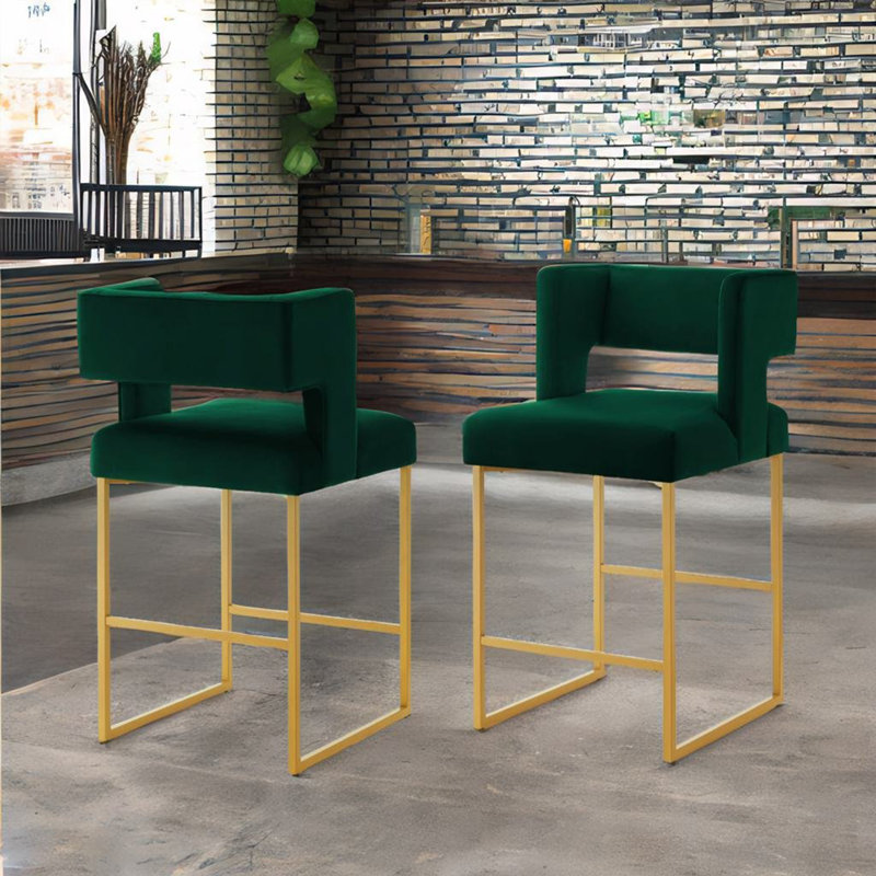 Tabouret de comptoir Colamaio 26, Vert