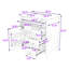 Meuble-lavabo autoportant moderne avec lavabo en céramique lisse, tablettes réglables et tiroirs de rangement-636539240