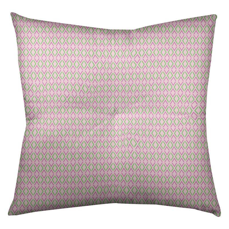 Coussin de sol Katelyn Elizabeth, 26 po x 26 po, Rose et pastel