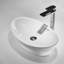 KDK HOME 13.75'' White Vitreous China Oval Bathroom Sink with Overflow