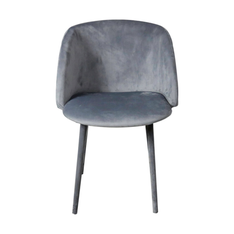 Mangerite 47cm H Velvet Upholstered Slat Back Side Chair