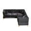 Chenille de 81,5 po, canapé modulaire en L pour espaces de vie, chambre à coucher, bureau, 5 avec 3 coussins, aspect classique, canapé-lit, maison, appartement, style, fabrication solide-53798907