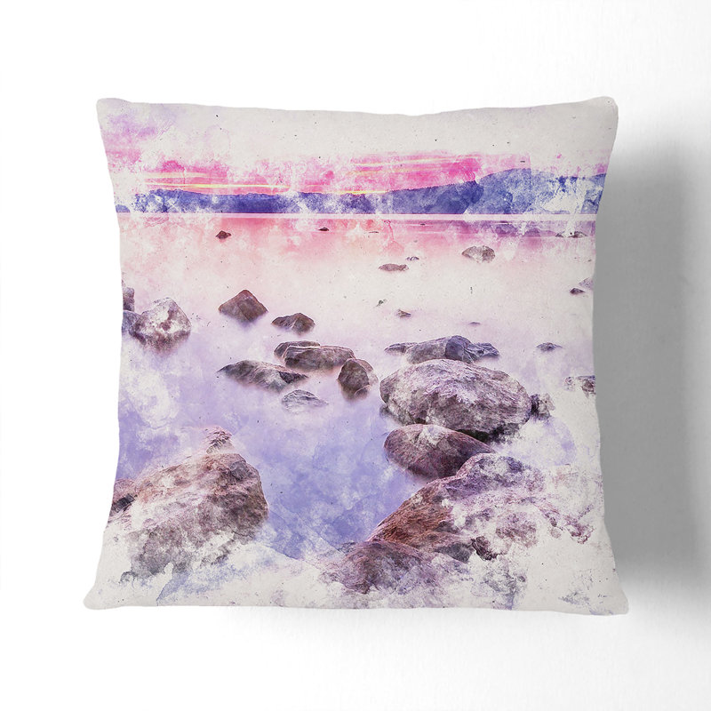 Square Cushion, 40cm H x 40cm W x 15cm D, White