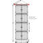 Grand garde-manger d'angle 72 po, 4 niveaux de rangement de ferme noir avec 8 portes | Rangement polyvalent pour la cuisine, la salle de bain, le salon | Idée cadeau-2046677730