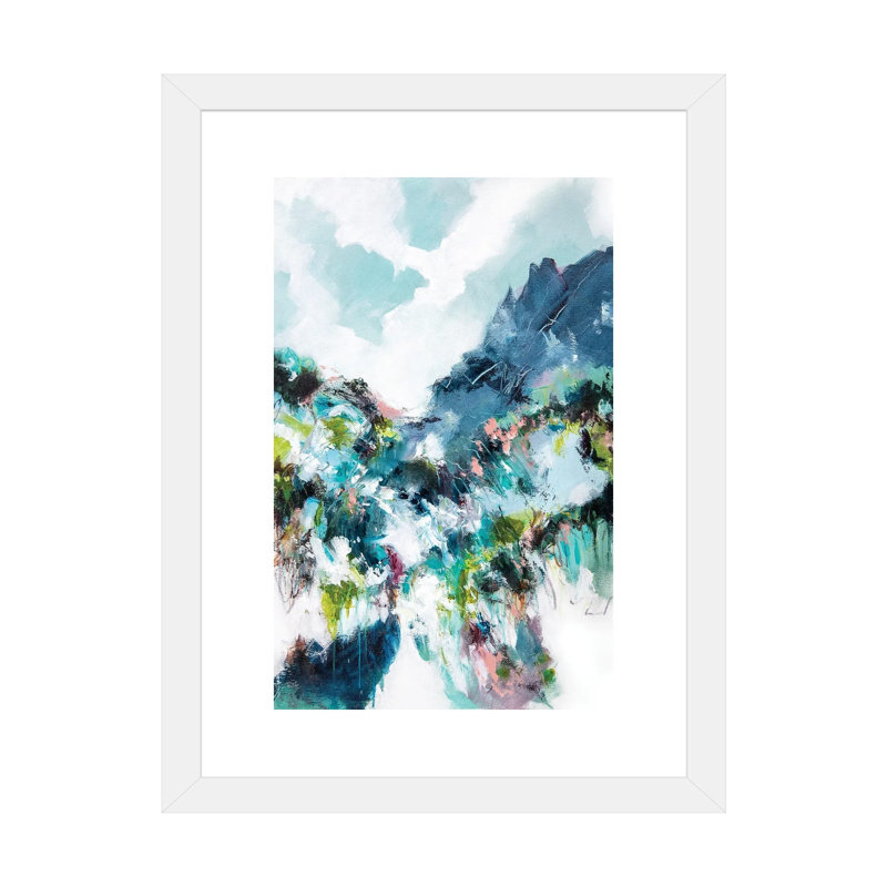 "In the Rain" par Cristina dalla Valentina-impression d’art graphique, H 24 po x l 16 po x P 1 po, Papier encadré blanc