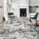Abstract Machine Washable Rug with Rubber Backing for Living Room Modern Non-Slip Dining Room Rug Easy-Cleaning Colorful Floor Carpet for Bedroom Hallway Kitchen
