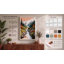 Mountain River Valley Scandinavian 1 Piece Wrapped Canvas Wall Art-1120315410-1120315411