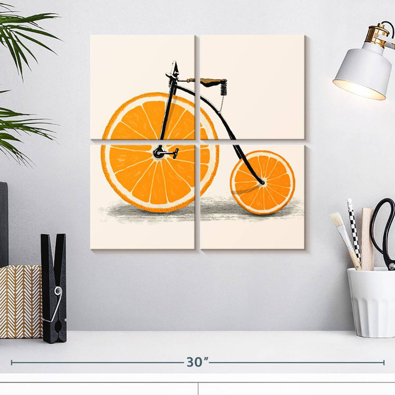 Mehar Clockwork Orange Bicycle, 18'' H x 18'' W