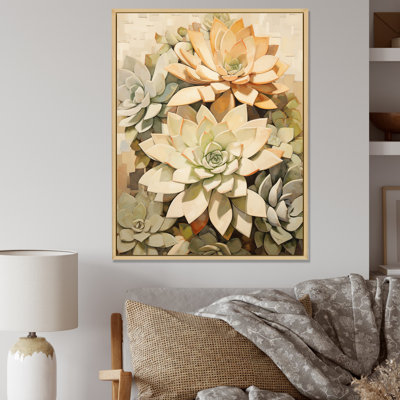 Beige plante grasse douce V