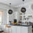 1-Light Pendant Lights Black Basket Globe-1039814165