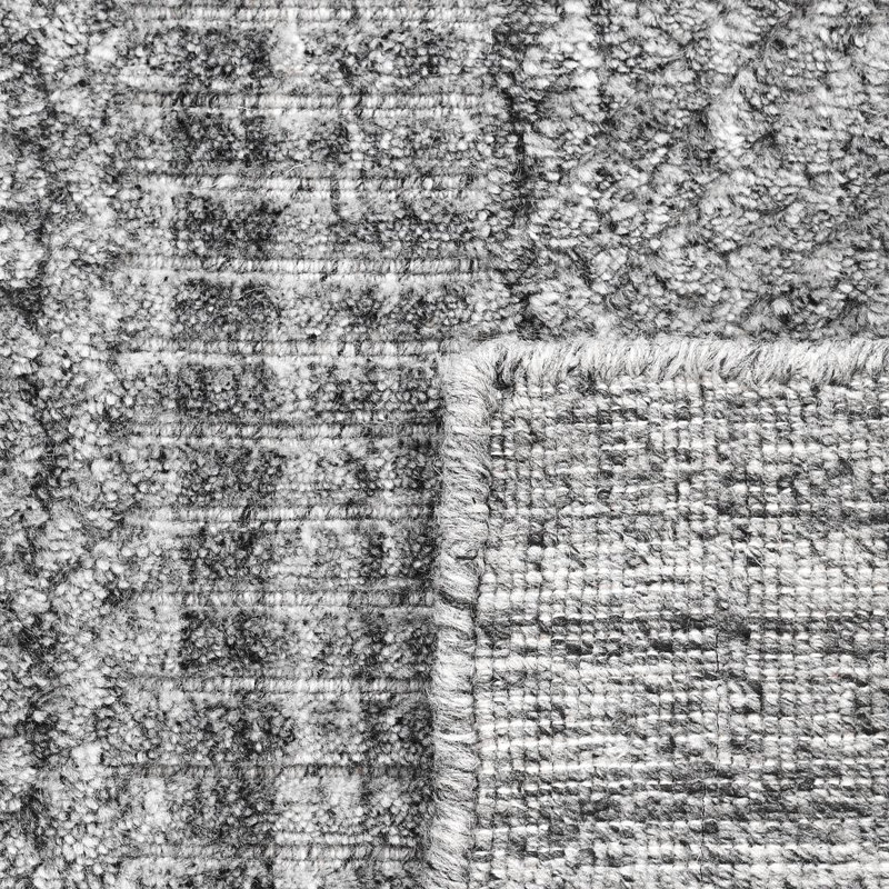 Sanam Striped Area Rug in Gray, Rectangle 5' x 8'