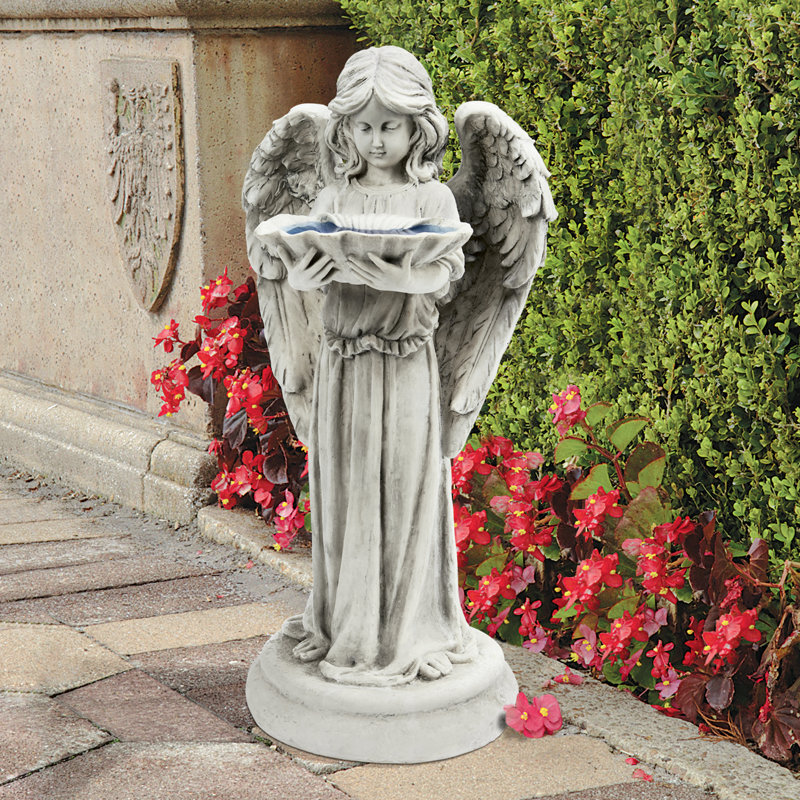 Tranquil Guardian Angel Statue