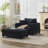 42" Corduroy Armchair With Ottoman For Living Room-2107152822