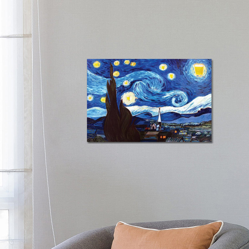 Starry Pint by Scott Clendaniel - Wrapped Canvas Painting, 66.04 cm H x 45.72 cm W x 3.175 cm D