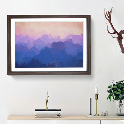 Colourful Mountains in Abstract - Picture Frame Painting Print