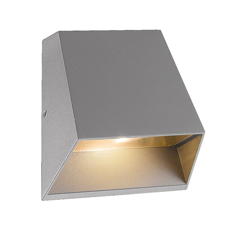 Luminaire à cloison d'extérieur à DEL 1 lumière Kilo intégré, Aluminum