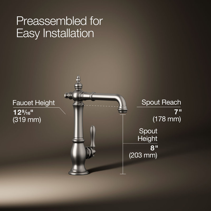 Artifacts® Bar Faucet, Vibrant Stainless