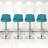 Calvyn Adjustable PU Leather Bar Stool Swivelling Counter Stool With Backrest Footrest-1230355134-1258321398