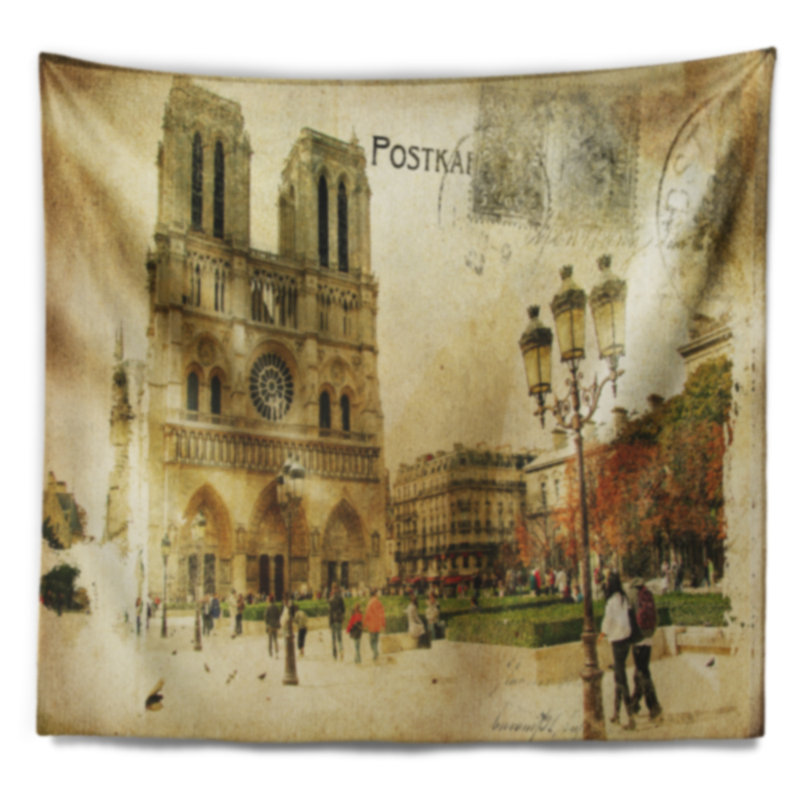 Tapisserie cathédrale de la cathédrale notre-dame, H 32 po x l 39 po