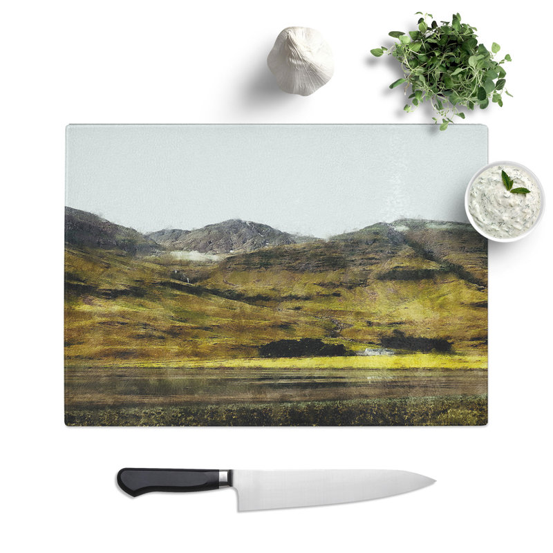 Glencoe in the Scottish Highlands Chopping Board, 0.4cm H x 28.5cm W x 39cm L