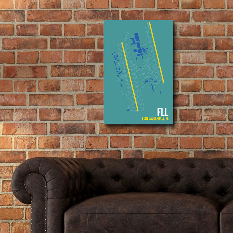 Art mural en verre acrylique, "FLL" par O8, 16 po x 24 po, H 24 po x l 16 po x P 0,2 po