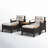 Araylee Acacia Wicker 4 - Person Patio Conversation Set with Cushions