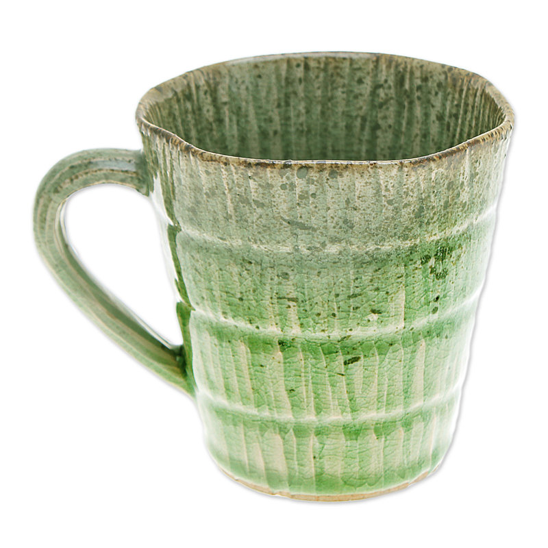 Tasse en céramique Wildon Home® Green Trend Celadon