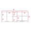 Armoire murale, porte double-93836577