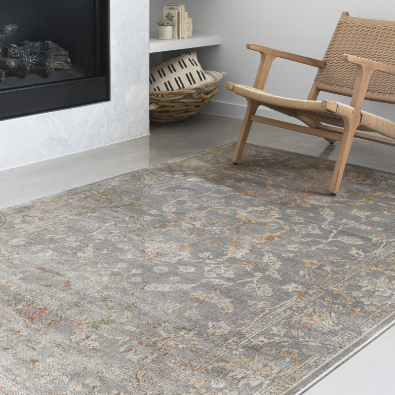 Jeterson Floral Indoor Rug, Rectangle 8' x 10'