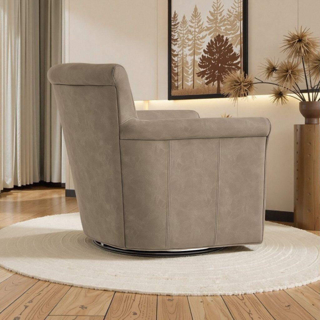 Belmont Swivel Club Chair, Willow