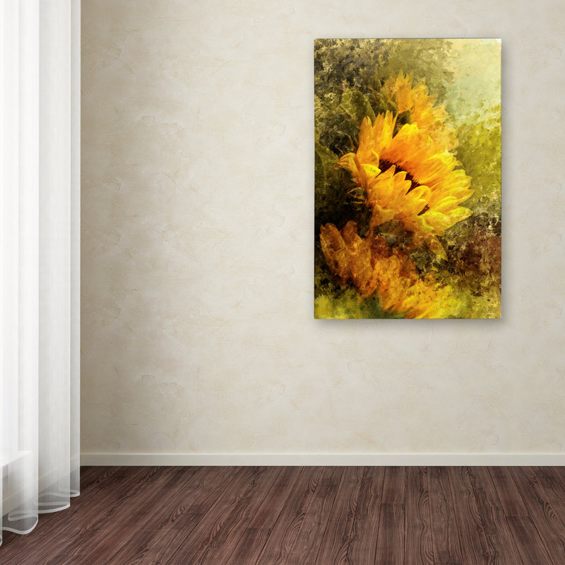 «Impressionist Sunflowers» de Vidur, impression sur toile tendue, H 32 po x l 22 po