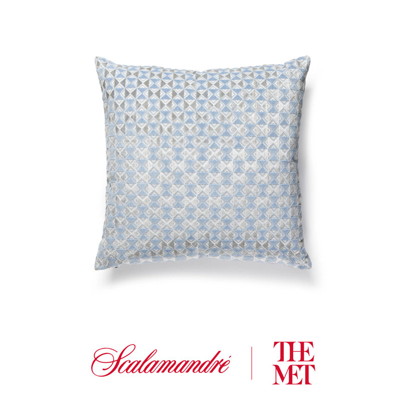 The MET x The House of Scalamandre Parlor Pillow, Bluebell