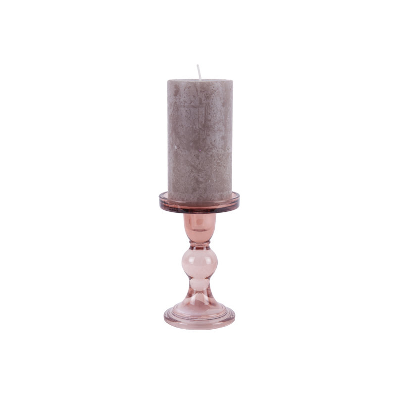 Glass Tabletop Candelabra