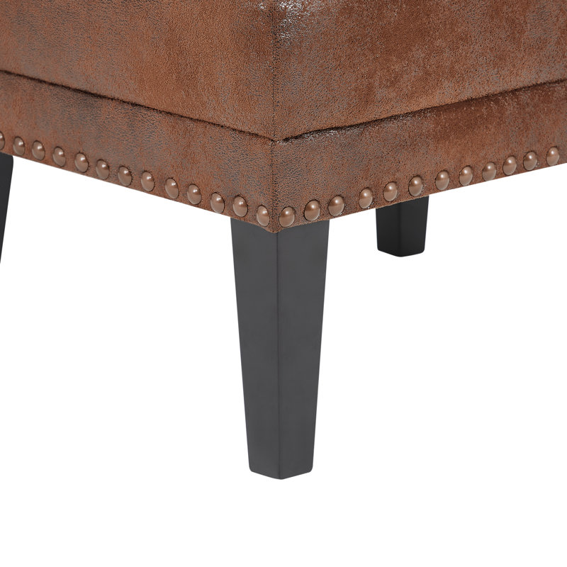Gunner Hi-Back Upholstered Accent Chair With Ottoman, 1, Yes