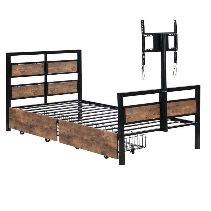 Metal Storage Bed