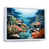 White Floater Framed