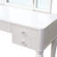 Ensemble de coiffeuse à miroir avec lumière DEL, ensemble de coiffeuse pour chambre à coucher / salle de maquillage-114233206