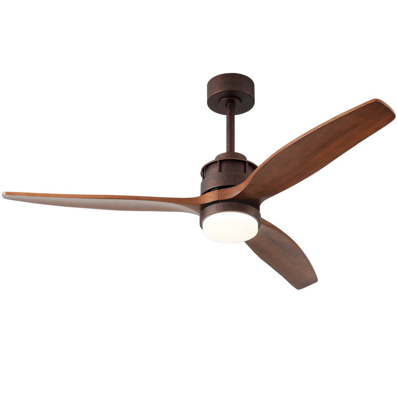 Ventilateurs de plafond avec lumières, Noir mat, 165 tr / min, Bois de noyer foncé