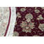 Hand-Knotted High-Quality Wine and Taupe Round Area Rug