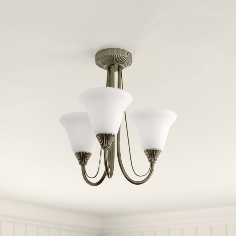 Amato Glass Semi Flush Mount