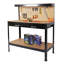Établi de 115 cm, capacité de charge de 300 lb, noir, acier et imperméable, antirouille, mobilier de bureau
