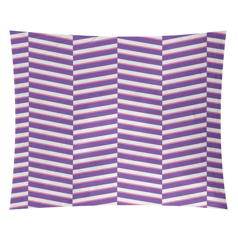 Tapisserie, H 88 po x l 104 po, Mauve / Rose