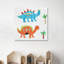 Jazon «Dino Duo», peinture sur toile tendue-407308599