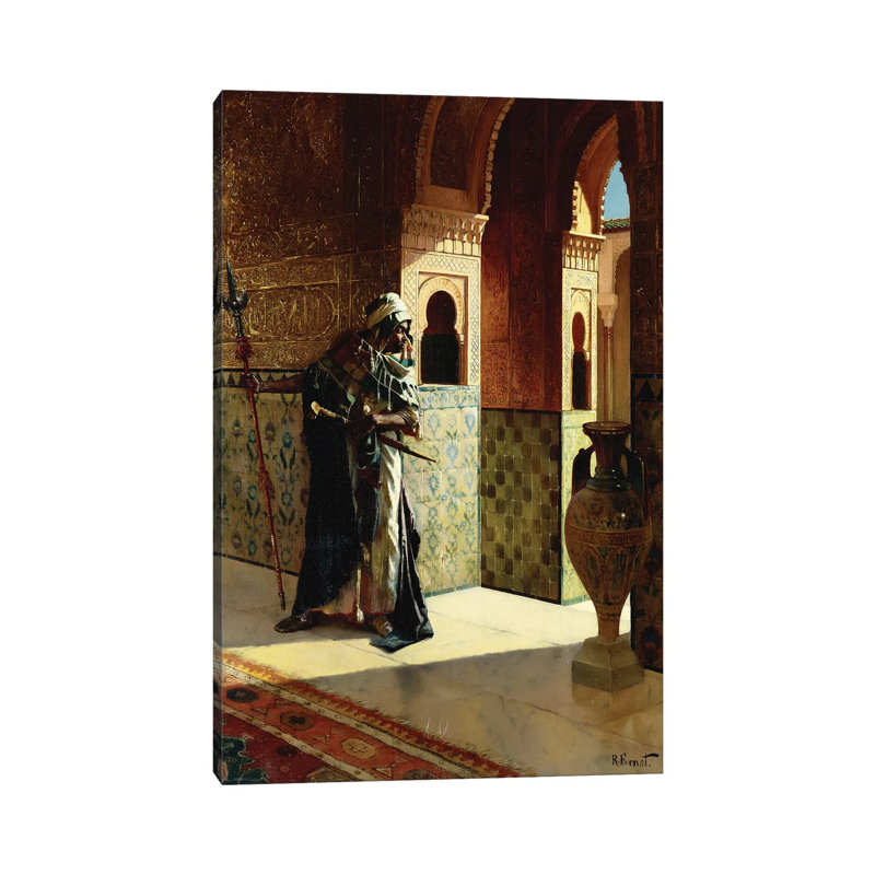 The Moorish Guard, The Alhambra - Wrapped Canvas Print, 20.32 cm H x 30.48 cm W