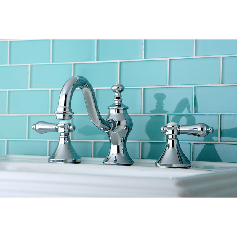 Robinet de salle de bain espacé Kingston, Chrome